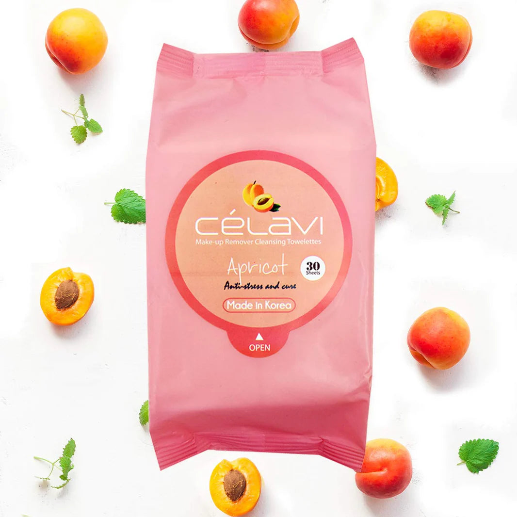 Celavi Apricot Cleansing Wipes