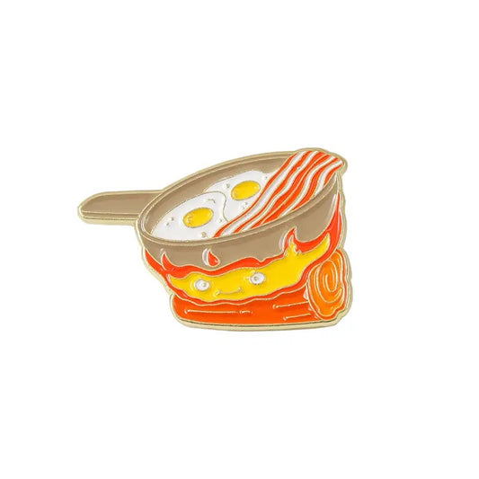 Calcifer fire sprite cooking enamel pin