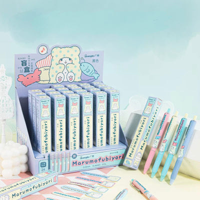 Marumofubiyori licensed Blanket Bear blind box pens