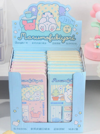 Marumofubiyori licensed Blanket Bear Notebooks - 1 box (16 pieces a box)