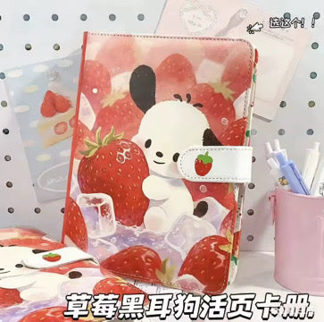 Pocha strawberry A5 binder - 5 pieces