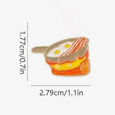 Calcifer fire sprite cooking enamel pin