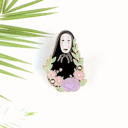 No Face Man Spirited Away enamel pin