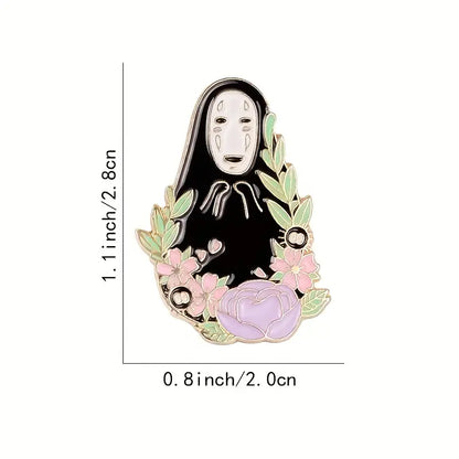 No Face Man Spirited Away enamel pin