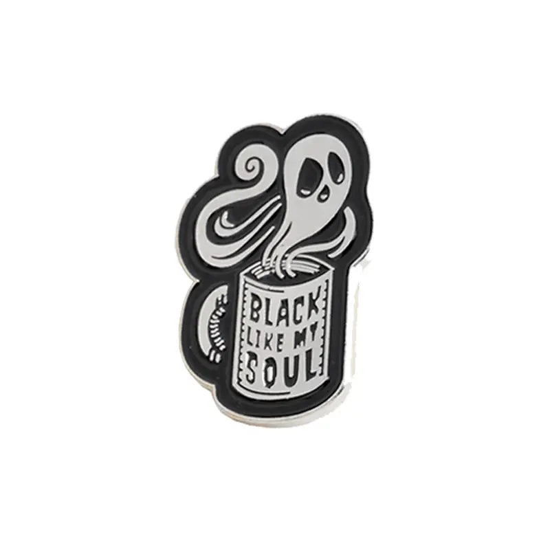 Black Like my Soul Enamel Pin