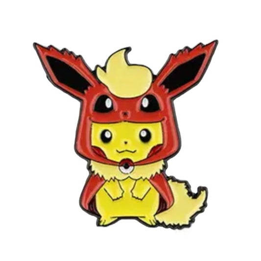 Poncho Pikachu Flareon enamel pin