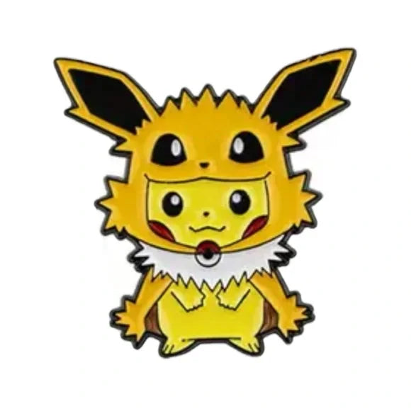 Poncho Pikachu Jolteon enamel pin