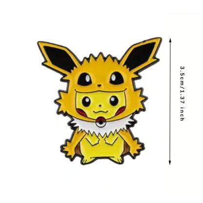 Poncho Pikachu Jolteon enamel pin