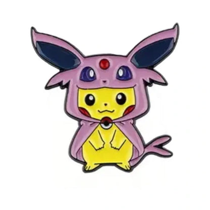 Poncho Pikachu Espeon enamel pin