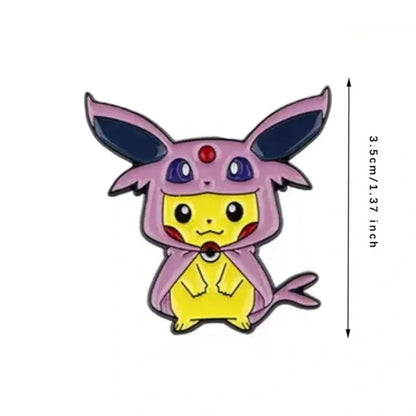 Poncho Pikachu Espeon enamel pin