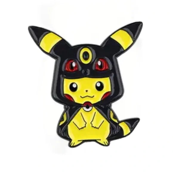 Poncho Pikachu Umbreon Pokemon enamel pin