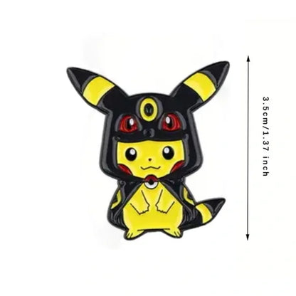 Poncho Pikachu Umbreon Pokemon enamel pin