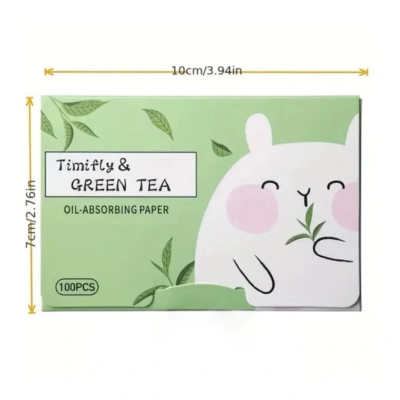 Green Tea facial blotting tissue