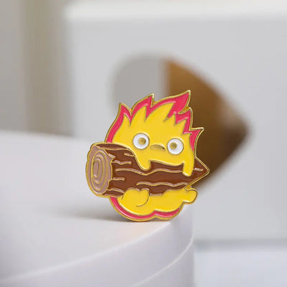 Calcifer Fire Sprite Enamel Pin