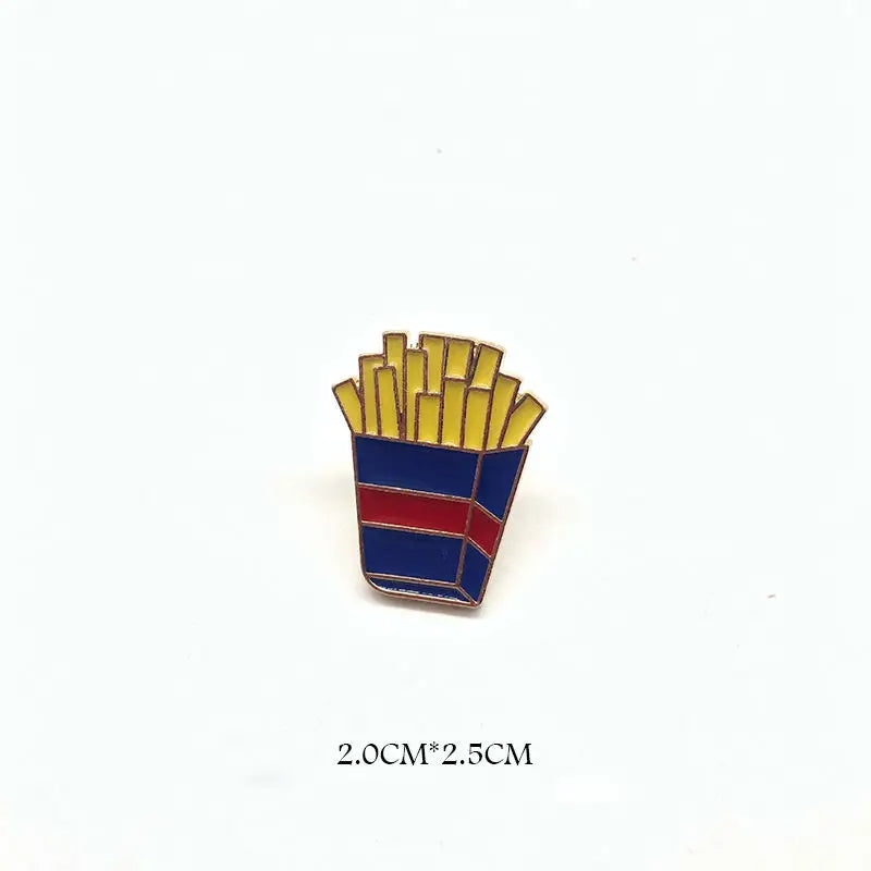 French Fries enamel pin