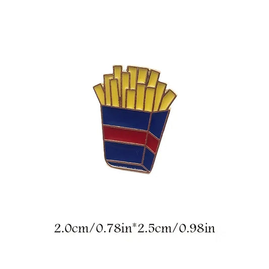 French Fries enamel pin